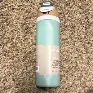 Owala Mint and Tan Insulated Water Bottle